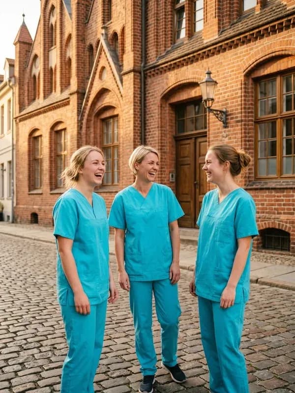 Pflegerin und Patientin im Gespräch – persönliche Betreuung in Grimmen